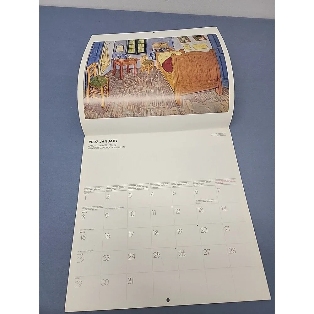 Taschen Calendar 2007 Van Gogh Made In Germany EUC From Amsterdam